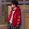 Sudadera de otoño para niño con estrella de cinco puntas, chaqueta de manga larga, chaqueta de béisbol casual con cremallera para niño estilo otoño, genial