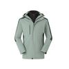 Chaqueta tres en uno a juego con logotipo bordado e impreso personalizado, ropa de trabajo de invierno, ropa de trabajo al aire libre, ropa de actividad, fabricante personalizado