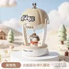 Ornaments fofos de balão de ar quente movidos a energia solar com tema de desenho animado, perfeitos como brinquedos colecionáveis ou presentes para crianças, e ideais para estudantes usarem como decorações de mesa para aliviar o estresse