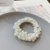 Nueva pulsera sencilla para mujer, tocado estilo coreano, diadema de perlas, bonitos accesorios para el cabello, banda de goma, lazo, bola, accesorios para el cabello