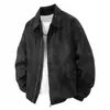 Chaqueta de gamuza estilo americano para hombre, chaqueta de cuero PU estilo camisa para primavera y otoño, abrigo casual retro holgado para hombre