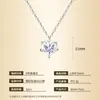 Collar de Moissanita Súper Brillante con Forma de Corazón para Mujer, Colgante de Amor, Cadena para Clavícula Incrustada en Plata 925, 2 Quilates, Joyería de Lujo de Alta Gama