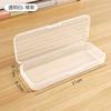 Caja de papelería transparente para niños, caja de almacenamiento de plástico para lápices de colores, portalápices de gran capacidad, estuche para bolígrafos de escritorio para estudiantes