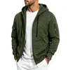 Nuevo producto transfronterizo americano TK 2026, sudadera con capucha estilo workwear retro para hombre, de ajuste holgado, con forro polar resistente para otoño e invierno
