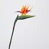 Ave-do-Paraíso Artificial Planta Verde Flor Única de Plástico Macio Arranjo Floral Material Floral Exibição Planta Falsa Ornamento Adereço de Fotografia Flor Artificial