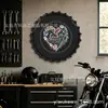 Letrero de hojalata con elemento de corte de pelo de calavera para pared de fondo de salón de peluquería para hombres, letrero de metal 35/40 cm, artesanía de metal
