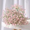 Artificial estrelado noiva decoração do casamento único buquê de plástico PU sentir decoração de casa flor falsa