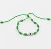 Pulseira de Olho de Diabo tecida de cor sólida pulseira feita à mão com nó pulseira de corda manual europeia e americana pulseira simples pulseira de sete atacado