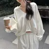 Moda Feminina Casual Confortável Versátil Cor Sólida Manga Morcego Top para Usar por Cima