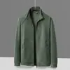 Chaqueta de Forro Polar Otoño e Invierno para Hombre Ropa Exterior de Forro Polar Berber Ropa Exterior para Esquí Forro Doble Cara Grueso Sudadera Chaqueta Holgada Ropa Exterior