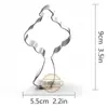 Molde para Galletas de Acero Inoxidable Estilo Festival de Primavera Gato de la Suerte Carácter de Fortuna Lingote Nudo Chino Molde para Hornear Galletas DIY