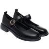 Zapatos de Trabajo Negros para Mujer, Zapatos Versátiles de Correa Única, Piel Suave, Suela Suave, Zapatos de Mujer, Zapatos de Mamá, Estilo Primavera y Otoño, Zapatos de Piel Cómodos