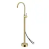Grifo de bañera de suelo columna de cobre grifo de bañera control automático de agua fría y caliente para el hogar hotel venta al por mayor de fábrica grifo