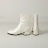 Botas Curtas Femininas Estilo Martin para Outono e Inverno com Bico Redondo, Botas Femininas de Borracha Antiderrapante Macia para Venda Transfronteiriça, Botas Leves com Salto Quadrado