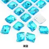 Vidro Poligonal Costurado à Mão com Strass, Strass Irregulares de Fundo Plano, Acessórios de Cristal para DIY, Vestido de Noiva, Sapatos, Chapéus, Bolsas, Acessórios de Vestuário
