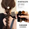 Elástico de Cabelo Fio de Telefone com Toque de Luxo, Ferramenta para Trançar Rabo de Cavalo, Corda de Cabelo Espessa para Trança de Bolha, Novo Modelo 2024, Sofisticado e Estiloso