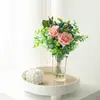 Flor falsa flor de seda High-end Hand-feel hidratante flor artificial rosa falsa decoração de flores sala de estar mesa de jantar flor ins decoração de flores