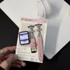 Adecuado para correa con forma de cruz y adornos de diamantes para Xiaomi Mi Band 10 Pro 8/9 Pro, pulsera de cuero versátil y moderna para Redmi 654