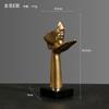 Adornos artesanales de estilo europeo, esculturas abstractas sencillas para oficina, sala de estar, decoraciones artísticas transfronterizas