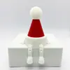 Decoraciones Navideñas y de Halloween Fantasma para Fiestas Impresas en 3D Transfronterizas con Articulaciones de Pierna Móviles, Modelo de Mini Escena