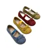 Zapatos planos para mujer 2026 primavera y otoño nuevos de comercio exterior talla grande punta cuadrada hebilla de lazo moda cómodos poco profundos zapatos de un solo color