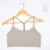Wx1219 Sujetador Deportivo Sexy sin Espalda para Fitness, Running, a Prueba de Impactos, Chaleco de Yoga Pilates con Almohadillas Extraíbles y Correas