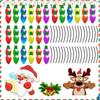 RFF048 Lâmpada Magnética Refletora de Natal Adesivo Decorativo Magnético Refletor Boneco de Neve Papai Noel para Carro