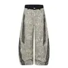 DD2026 Pantalones Casuales Nuevos de Retazos Bloque de Color Bolsillo de Moda Raya Lateral Corte Curvo Venta al por Mayor 34