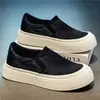 Zapatos casuales para hombre con suelas suaves, cómodos y transpirables, zapatos de pescador para el trayecto diario al aire libre, mocasines slip-on elegantes y versátiles