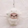 Pingente de Boneca de Cordeiro Cacheado Desenho Animado Chaveiro de Bolsa de Casal Broche de Acessórios para Roupas DIY Acessórios Pequenos de Boneca