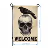 Bandeira de Jardim de Halloween Atacado Amazon Estilo Quente Temu Dropshipping Bandeira Pendurada de Caveira Atmosfera de Festa Bandeira de Jardim