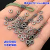 Prata Esterlina s925 Retro Disco Engrenagem Enrolada espaçador Anel Fechado Corda de Mão Trançada pulseira Colar Artesanal diy Acessórios