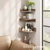Panel Divisor Triangular de Madera Transfronterizo con Forma de Abanico, Estante Decorativo de Flores para Vestidor, Soporte para Suculentas para Sala de Estar, Estantería para Casa de Huéspedes, Estante de Pared