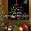 Regalo Transfronterizo Nuevo Árbol de Navidad 2024 Decoraciones Navideñas Decoraciones para Estanterías Decoración Plana Navideña Acrílica