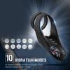 Anillo de Sperm Recargable con Bloqueo para Hombres de Amazon, Anillo Vibrador, Funda Triple para Pene Eléctrica con Control Remoto de Silicona, Doble Anillo para el Placer