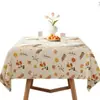 Mantel Fresco y Sencillo, Impermeable, Resistente al Aceite, No Requiere Lavado, Estilo Pastoral, Lujo Ligero, Sensación de Alta Gama, Protector de Mesa Rectangular