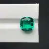 Esmeralda Cultivada Artificialmente Piedra Suelta, Gemas Sintéticas del Laboratorio de Color Muzao, Anillos para Mujer, Colgantes, Collares, Pendientes