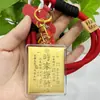 Chaveiro Banhado a Ouro para Boa Sorte e Riqueza, Corrente de Celular Banhada a Ouro, Pingente de Bolsa, Presente para Atrair Atenção, Atacado