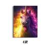 Pintura Decorativa Artística de Gama Alta para Nicho de Unicornio para Dormitorio, Comedor, Recibidor, Sala de Estar, Arte de Pared para Fondo de Sofá