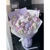 Papel para Envolver Ramos de Flores de Papel con Patrón de Piedra Hecho a Mano Materiales Papel con Textura Plegada Tinta China Papel para Envolver Flores Frescas Regalos Florales Papel Repujado