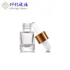 Botella de Aceite Esencial, Botella Transparente Marrón con Gotero, Líquido de Esencia Cosmética de 5 ml, Botella Dispensadora de Aceite Esencial, Botella de Vidrio con Hombro Plano