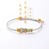 Pulsera trenzada de Ocho Ángeles Guardianes Doce Signos del Zodiaco Cuerda Roja de Ocho Hilos Año del Zodiaco Mejor Amigo Pareja Pulsera de Cumpleaños
