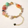 Pulseira Original Nova com Várias Contas Estilo Chinês Retrô Exquisita Pulseira de Contas Feminina