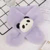 Bufanda de Peluche para Niños, Bufanda de Dibujos Animados para Bebé de Otoño e Invierno, Cubrecuellos Grueso Cálido a Prueba de Viento para Bebés y Niños Pequeños, Cubrecuellos Cruzado