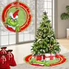 Nueva Falda para Árbol de Navidad Transfronteriza y Falda para Árbol con Estampado Creativo y Exquisito Decoraciones Navideñas al por Mayor