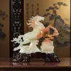 2026 Adornos de Caballo de Imitación de Jade para Hogar Sala de Estar Entrada Gabinete de TV Oficina del Jefe Decoración Regalo de Inauguración de Casa