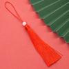 Venta directa de fábrica de borlas con nudo chino, borlas verticales con cuentas de 12 cm, bolsita de borlas pequeña, colgante para coche Yushou