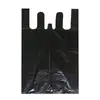 Bolsa de plástico negra extra grande tipo chaleco, bolsa de basura grande engrosada, bolsa de embalaje de mano, hecha a medida por el fabricante