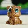 Sándalo Verde Zodiaco Tigre Mascota de Té Pequeños Adornos Palo de Rosa Sándalo Colgante de Tigre DIY Regalo para Hombres y Mujeres Adornos Colgantes
