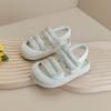 Sapatos de Princesa para Bebê Menina Sandálias Brilhantes com Diamantes para Meninas Verão Anticolisão Antichoque Sapatos de Bebê Estilo Coreano Sapatos para Crianças Pequenas